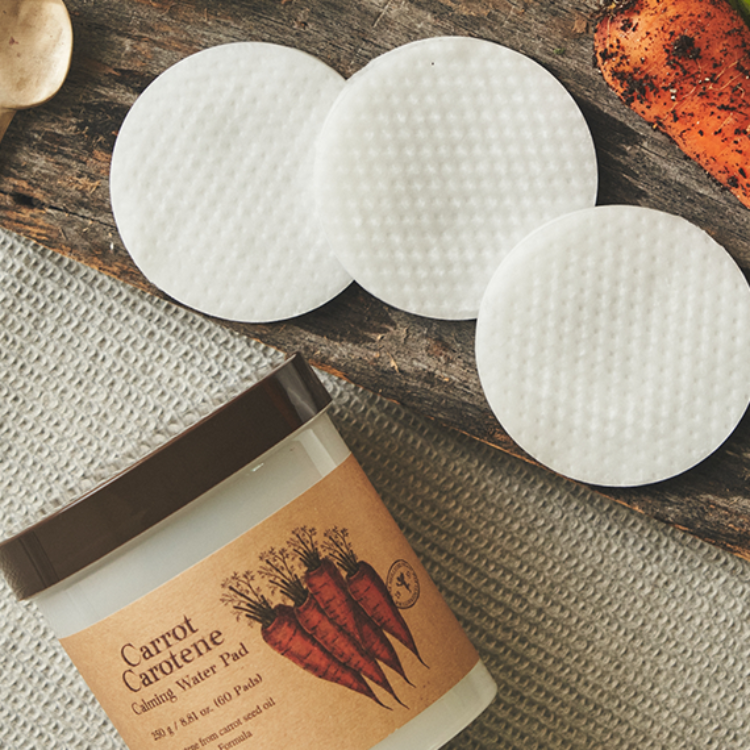 韓國｜SKINFOOD 胡蘿蔔鎮靜爽膚棉片｜60入