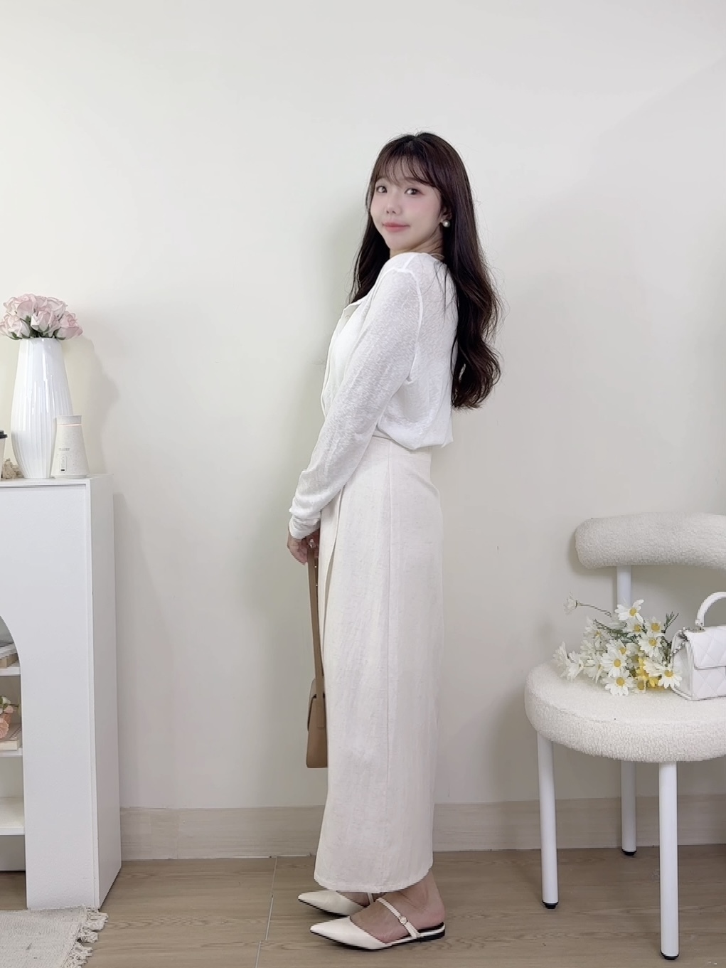 （回饋價）Ｓ～ＸＬ棉麻掀片氣質長裙 2色