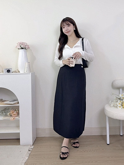 （回饋價）Ｓ～ＸＬ棉麻掀片氣質長裙 2色