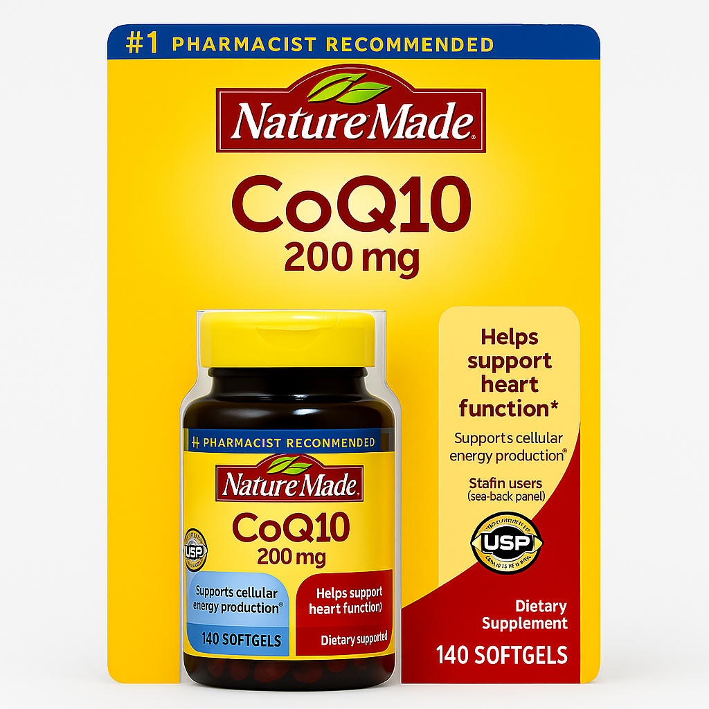 【直播】Nature Made LX0306910 CoQ10 強效護心輔酶 200mg (140粒)