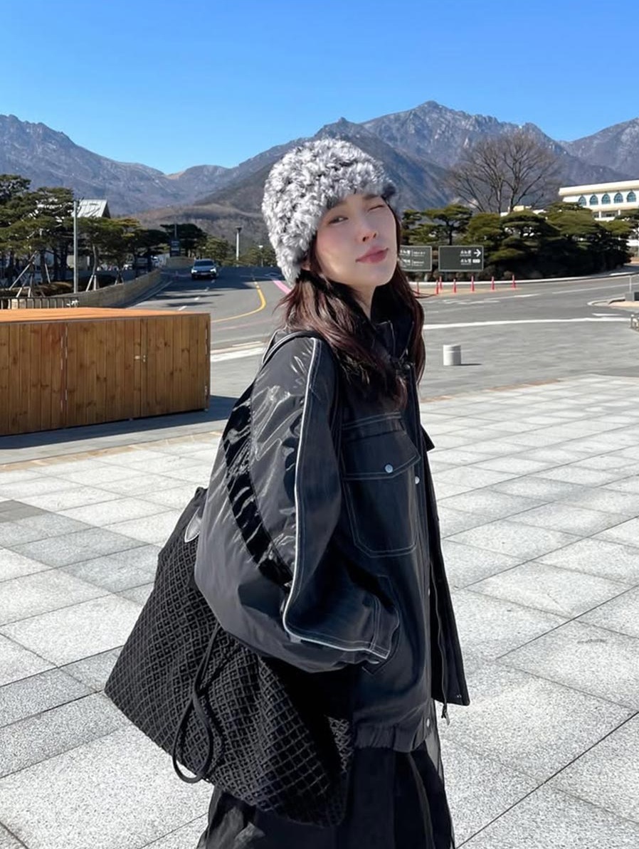 YUTHENTIC Mesh Canvas Big Bag