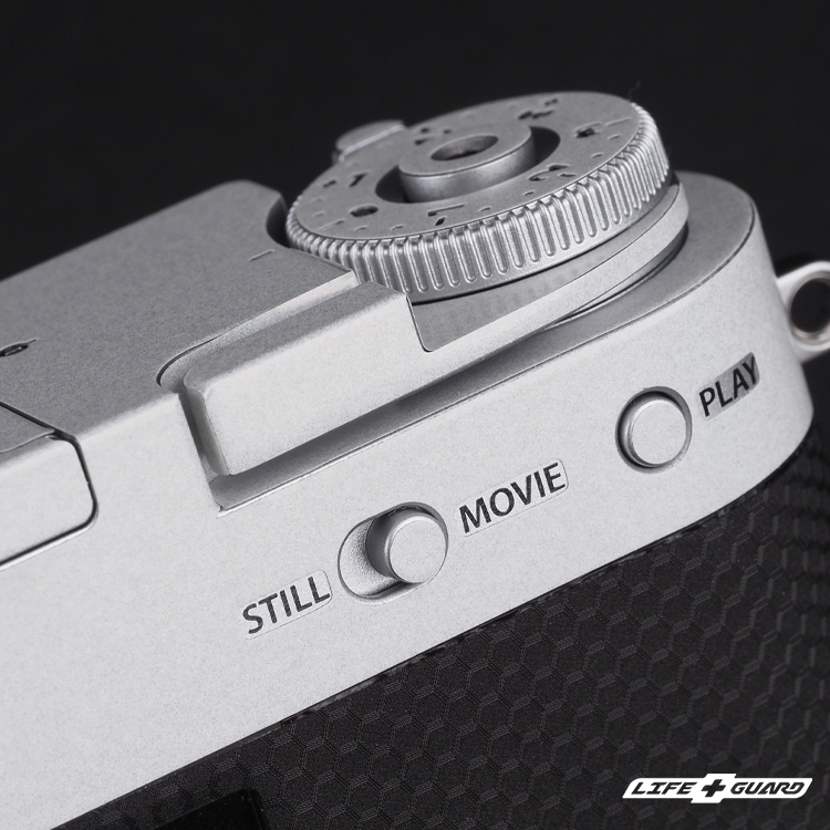 LIFE+GUARD FUJIFILM X-HF1 X half 相機貼膜按鍵特寫展示圖