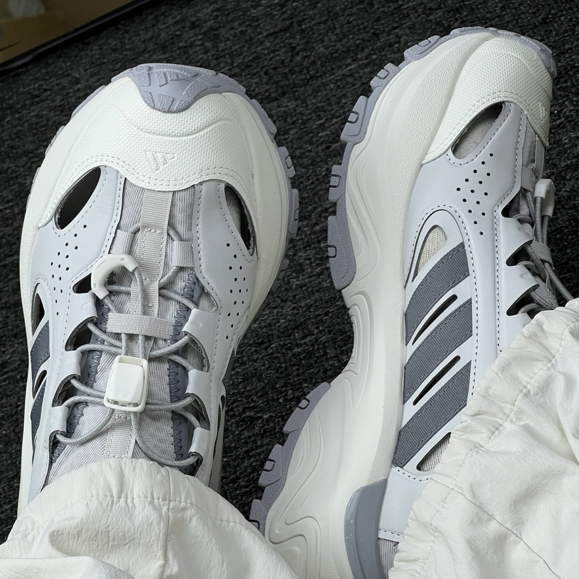 ADIDAS SNEAKER SANDAL 愛迪達 戶外 運動 防水 溯溪鞋 涼鞋 灰白色 男女同款 JP8899