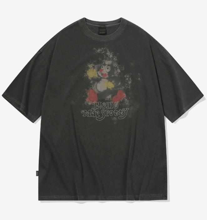 CPGN STUDIO / HELLO SPOTTY 圖案短袖T恤 / 煙燻黑 / JUL25