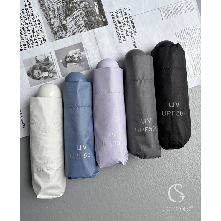 L107 現貨「抗UV UPF50+防曬11色摺疊傘」