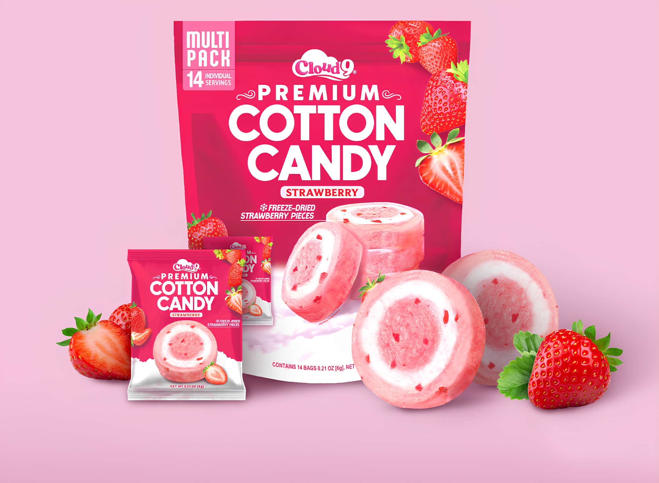 【直播】LL071112 Cloud 9 草莓棉花糖(14小包)