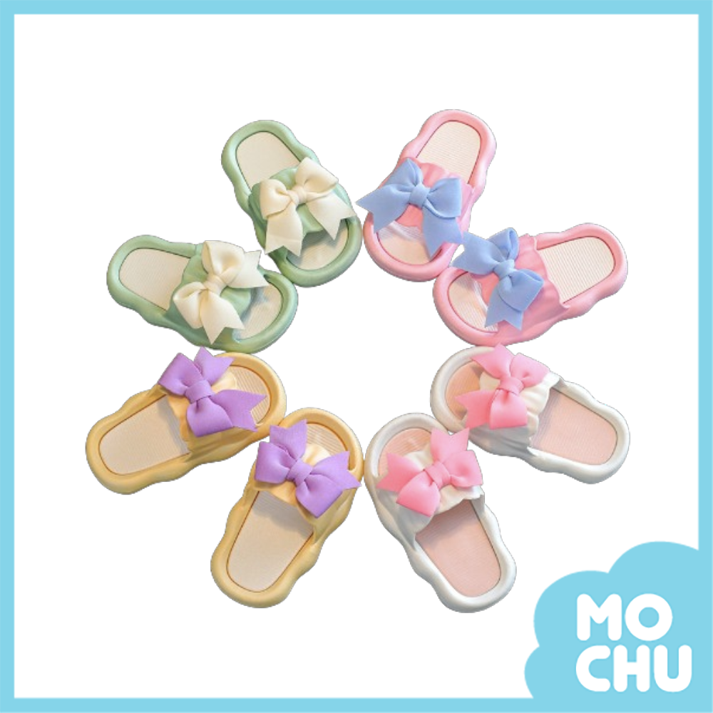 蝴蝶結織帶防滑拖鞋(四色)