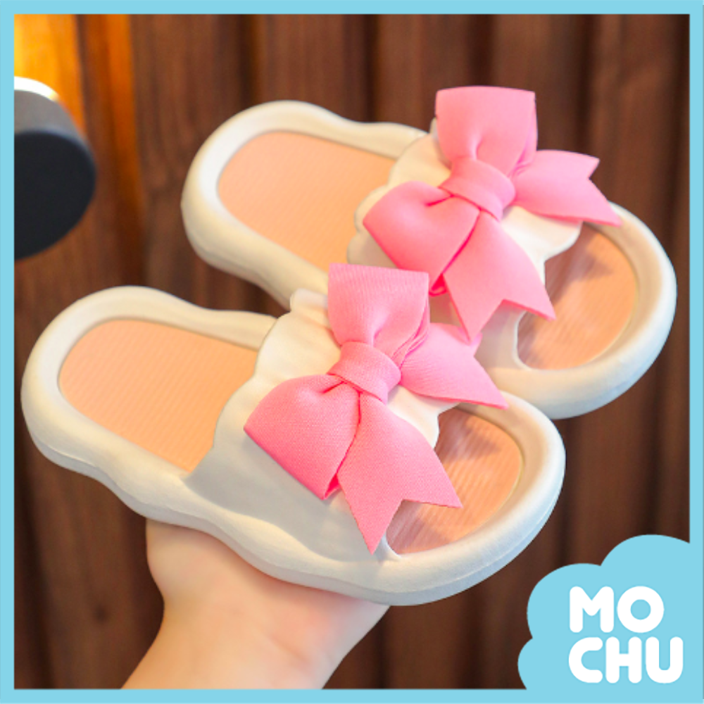 蝴蝶結織帶防滑拖鞋(四色)