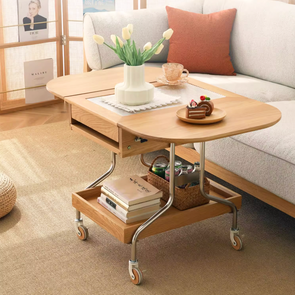 〖特惠款〗小飛俠實木折疊茶几 FP-0071