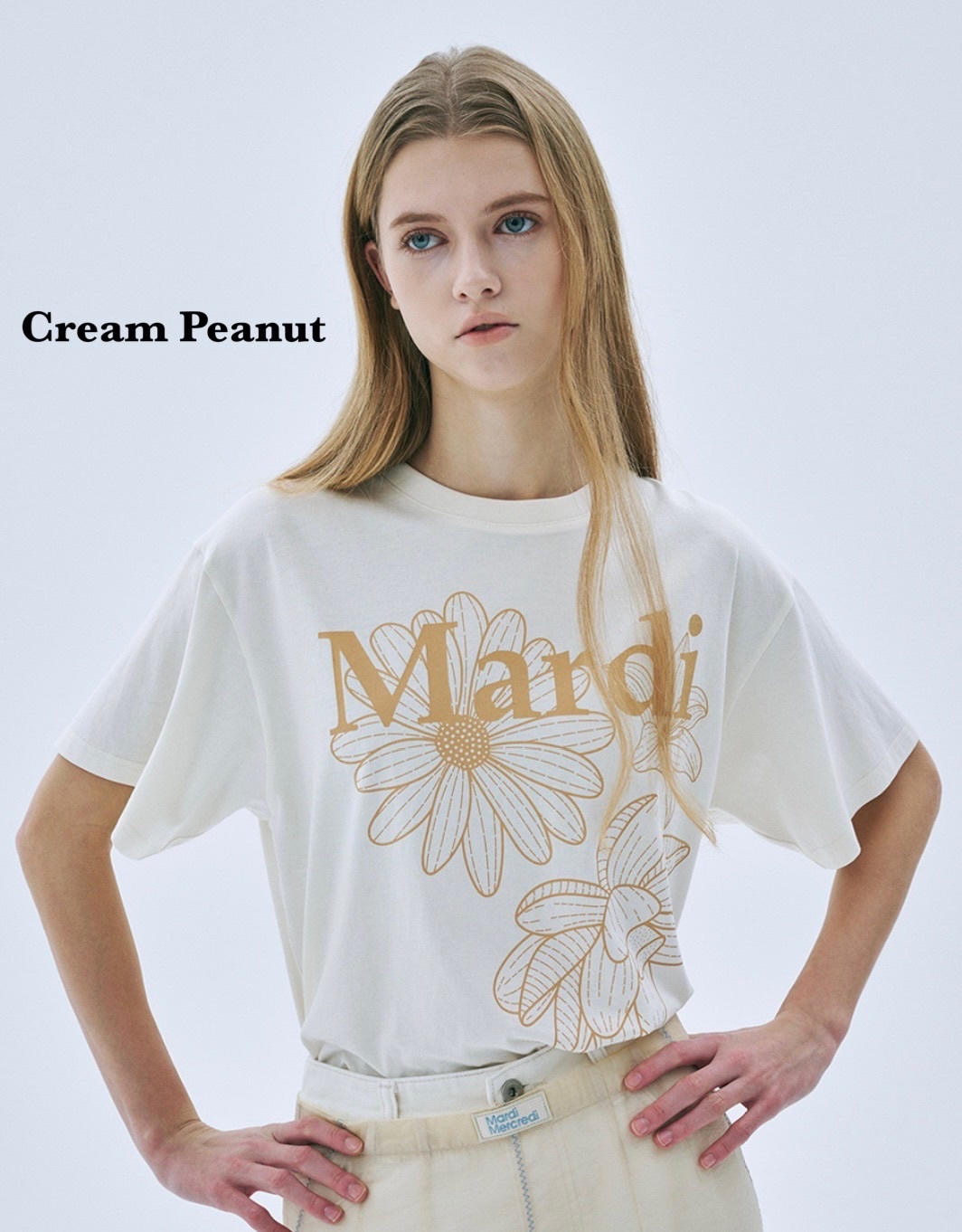 【優惠預訂】MARDI MERCREDI TRIPLE FLOWER TSHIRT（9色）