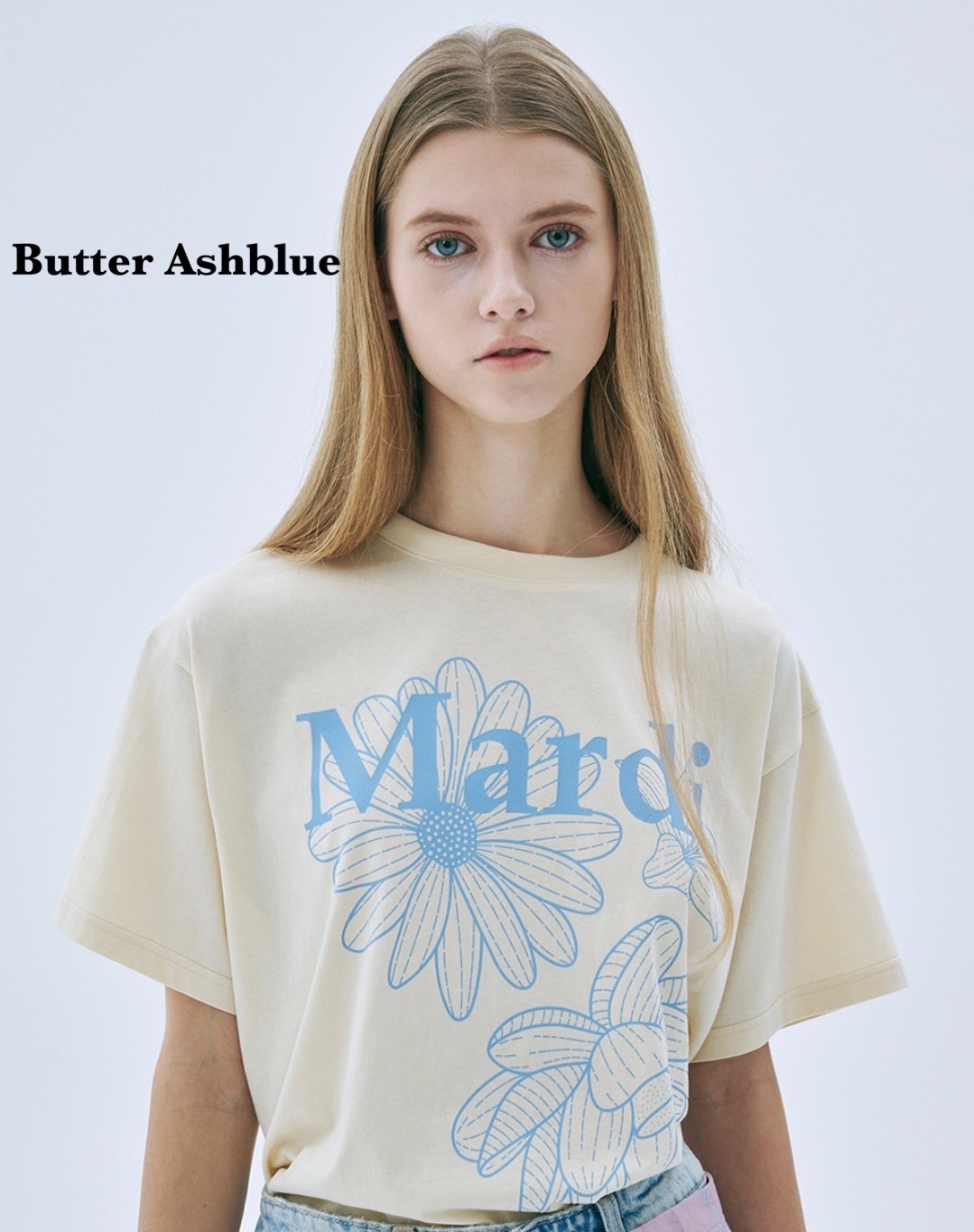 【優惠預訂】MARDI MERCREDI TRIPLE FLOWER TSHIRT（9色）