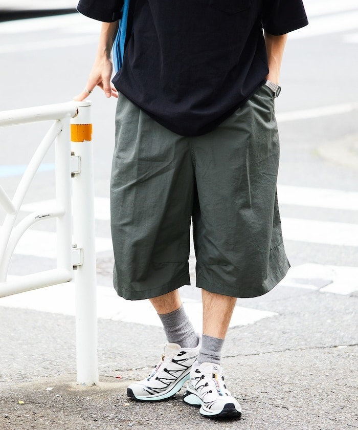 2025SS FREAK'S STORE 寬版 尼龍 休閒 七分褲 短褲 現貨 1244248900255