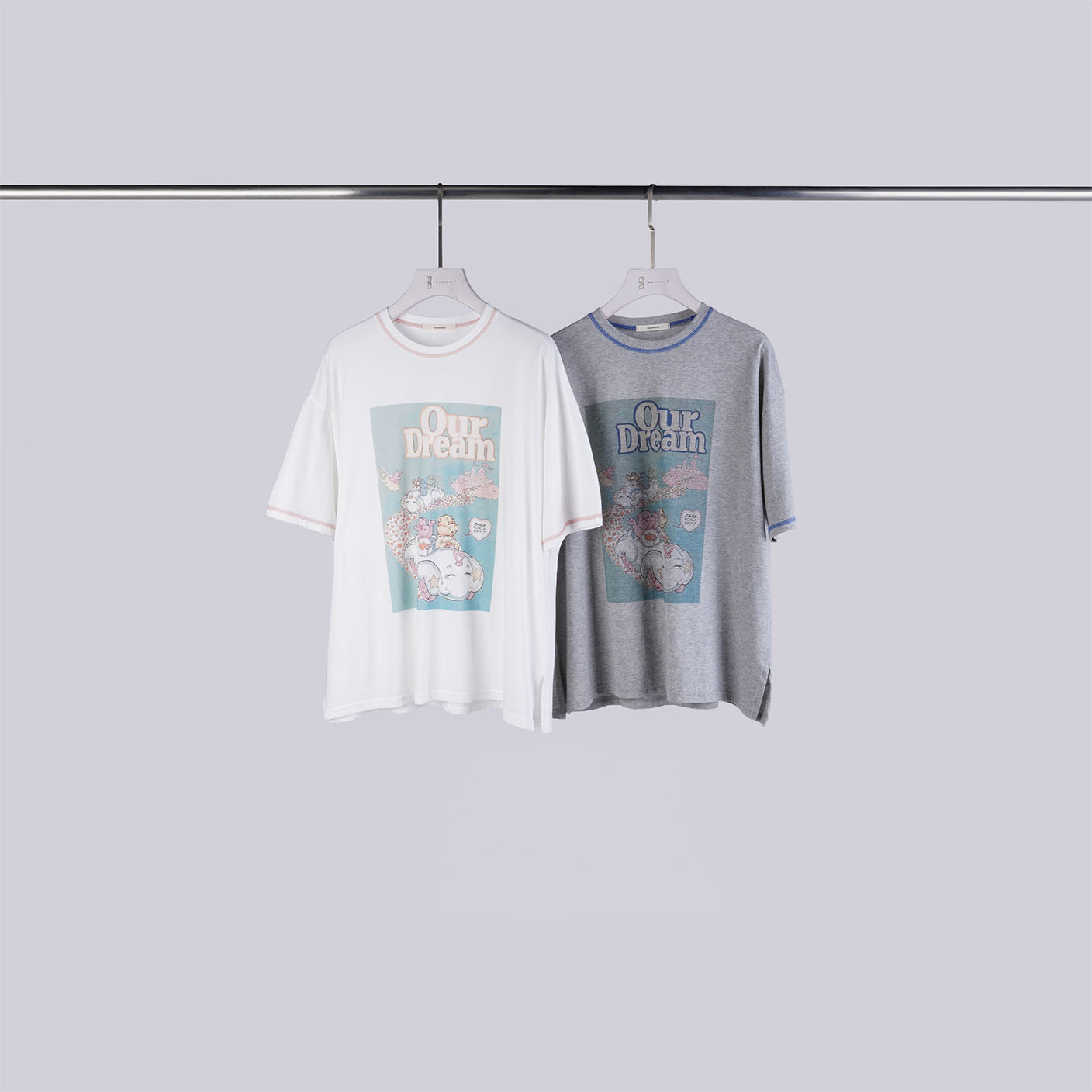 美式復古熊熊車線T | 2色