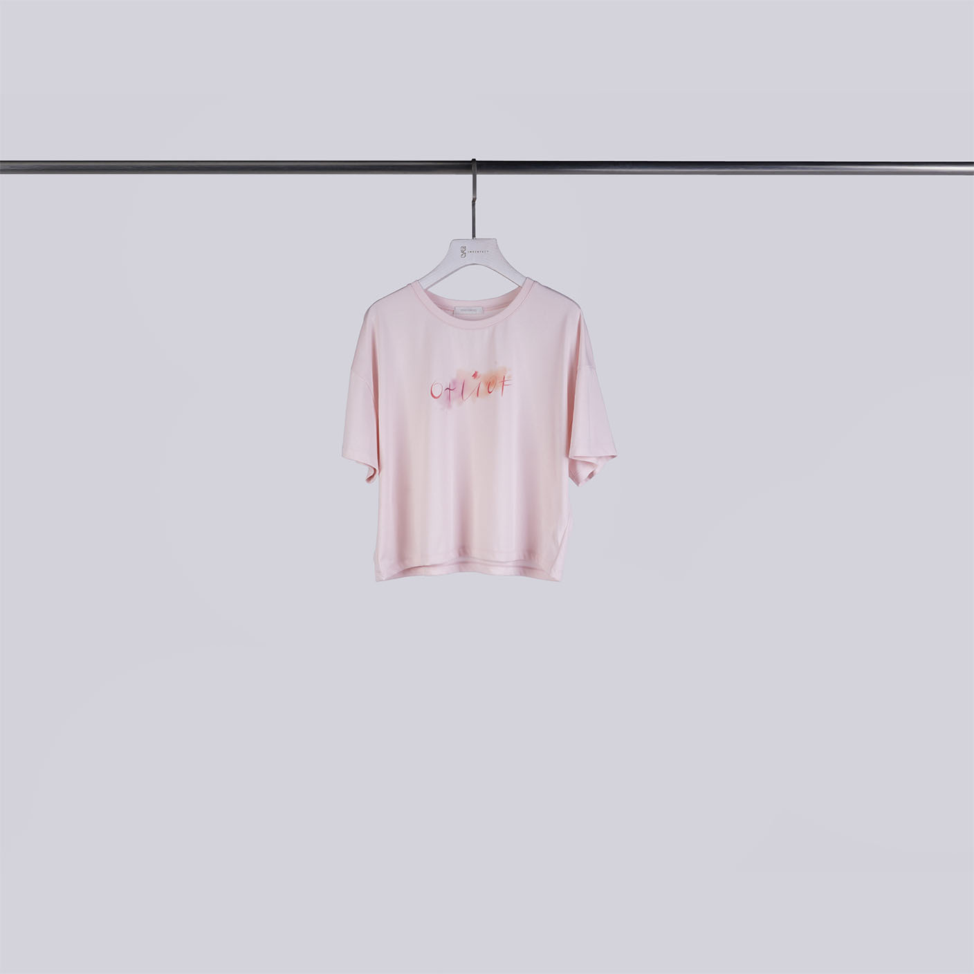 暈染英字舒適圓領T | 嫩嫩粉