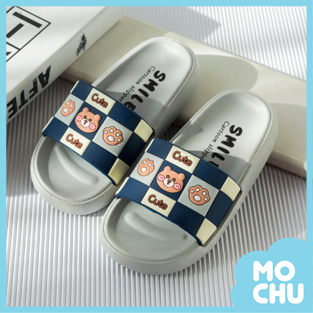 方格動物家居拖鞋(三色)