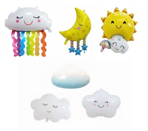 雲/太陽/月亮氣球  👉現貨
