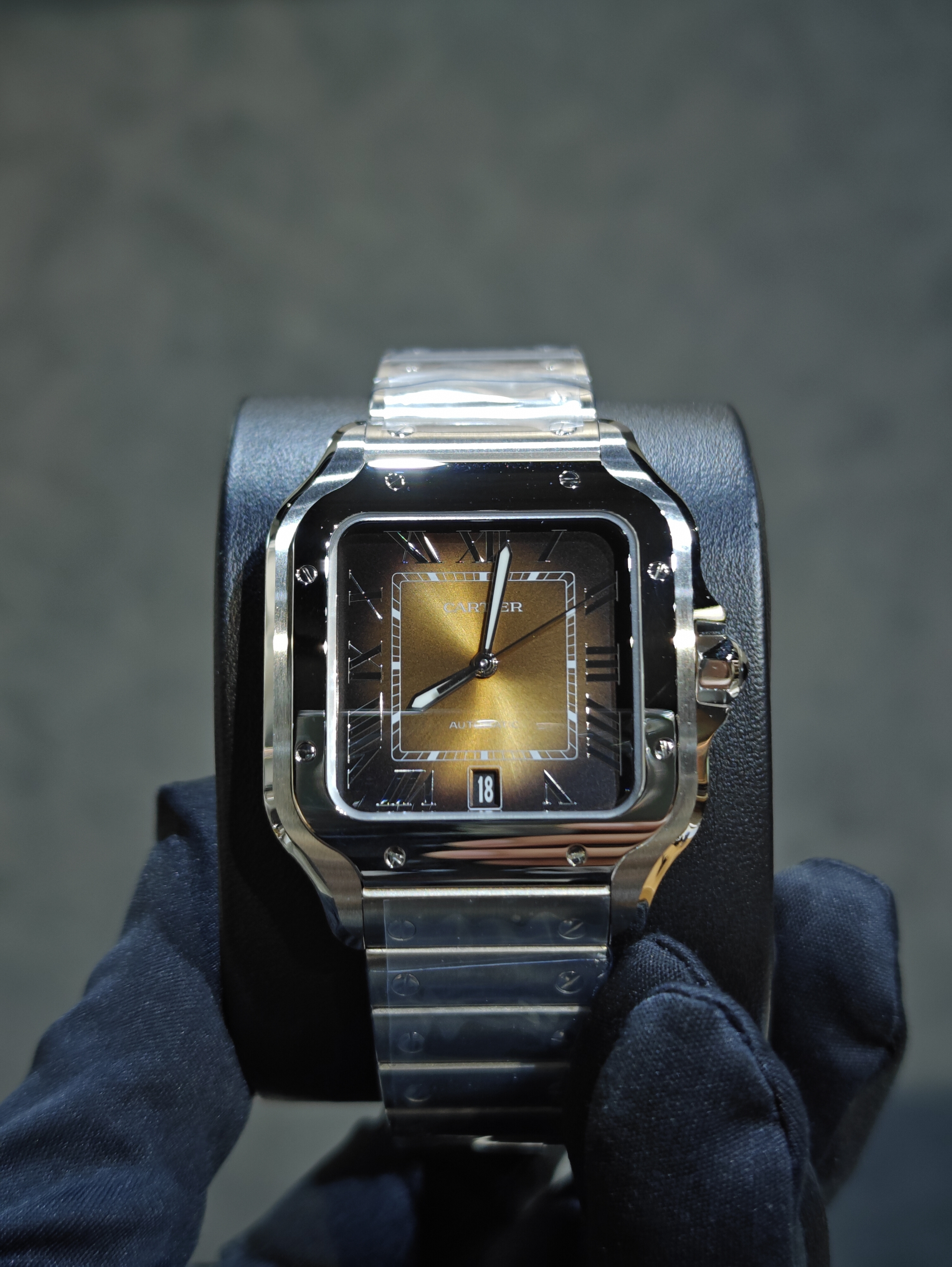 WSSA0064 | CARTIER SANTOS DE BROWN DIAL 40MM