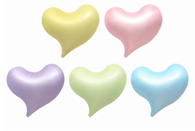 歪歪心型鋁膜氣球👉現貨