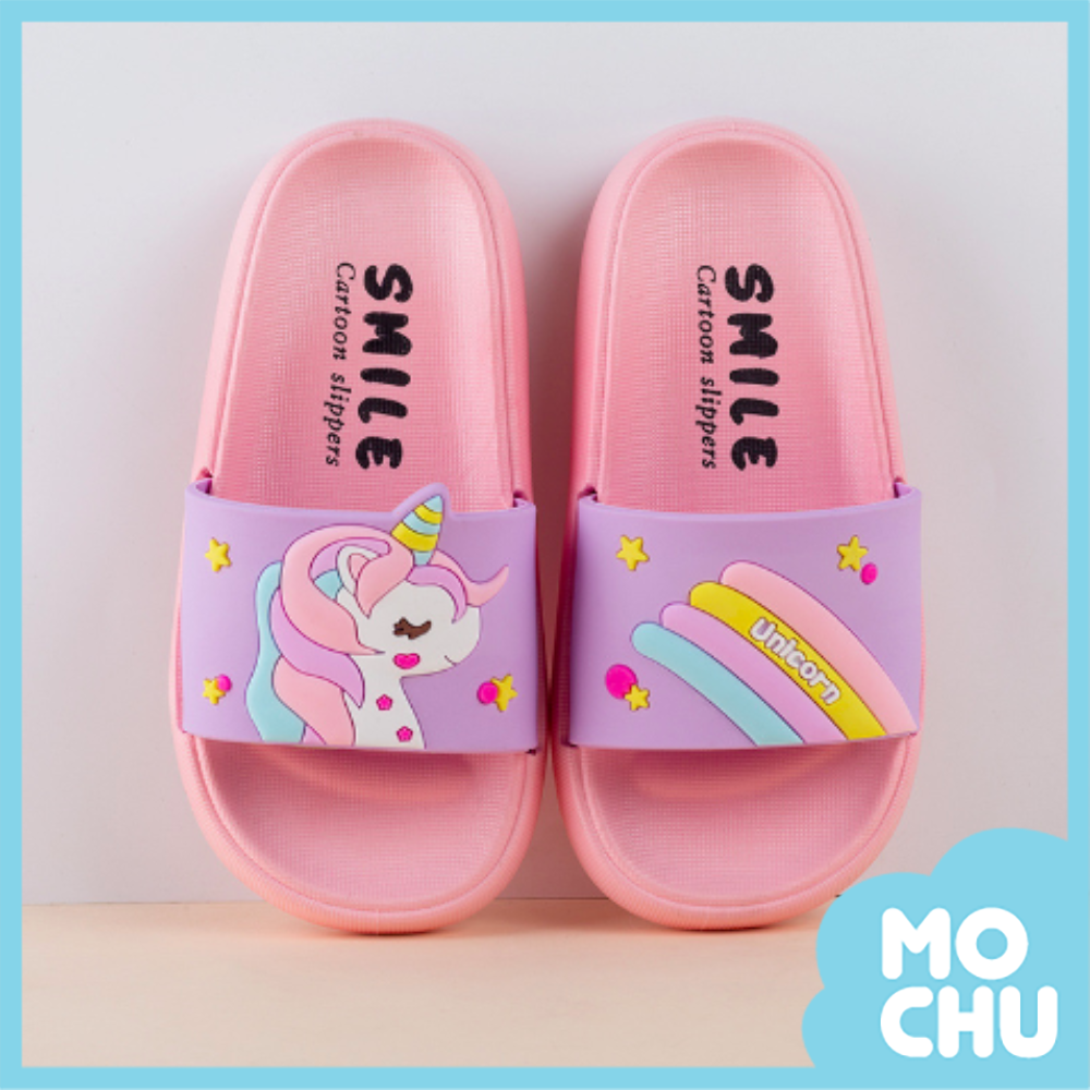 彩虹獨角獸家居拖鞋(二色)
