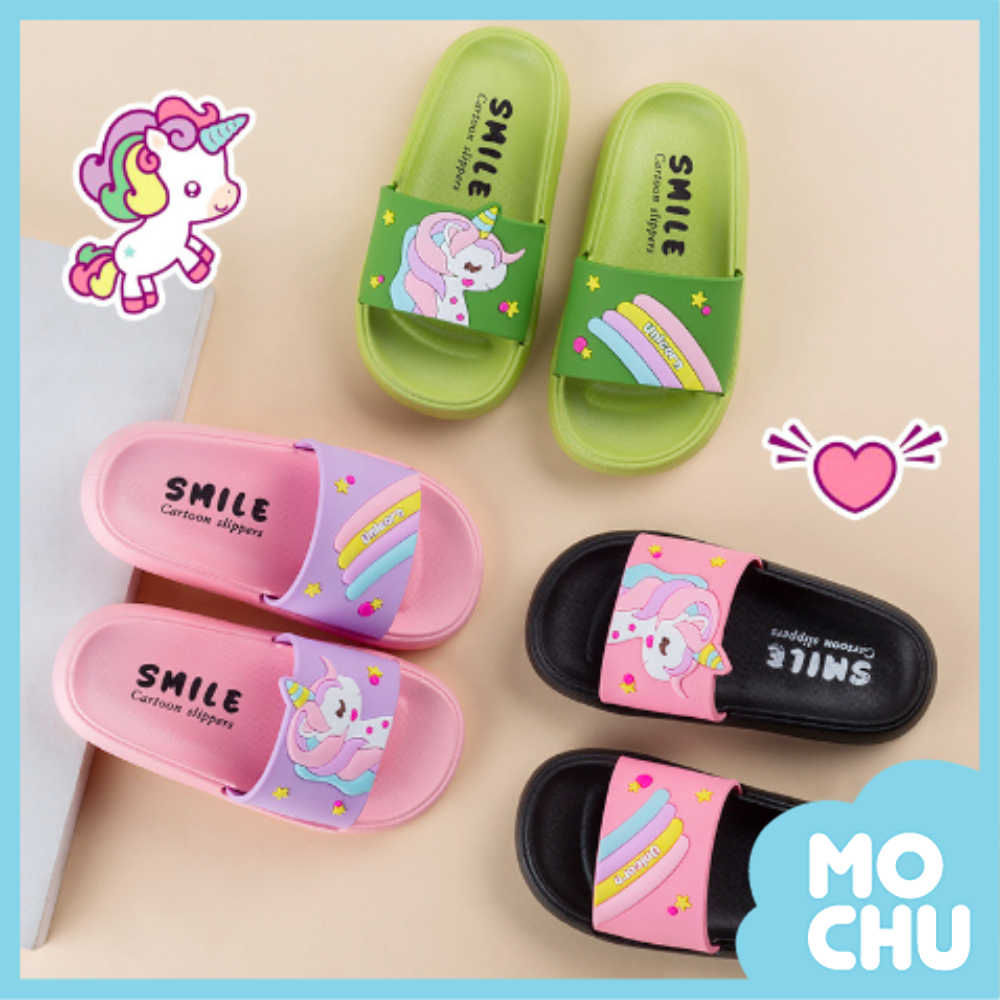 彩虹獨角獸家居拖鞋(二色)