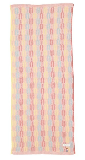 日本今治x小町矢絣長毛巾(櫻花色) 34x80 (日本製)