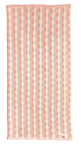 日本今治x小町矢絣大浴巾(櫻花色) 60x120 (日本製)