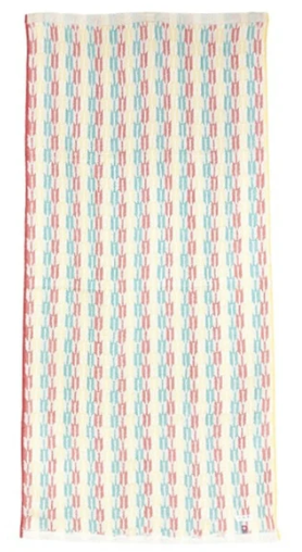 日本今治x小町矢絣大浴巾(自然色) 60x120 (日本製)