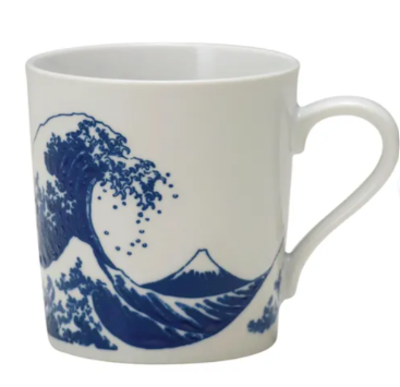 日本美濃燒波浪富士山瓦杯 (日本製)