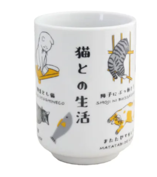 日本陶瓷湯吞瓦杯 (日本製)