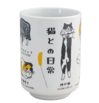 日本陶瓷湯吞瓦杯 (日本製)