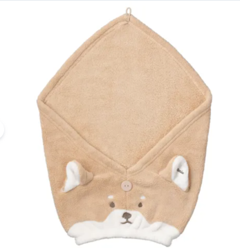 日本Zooie Fam動物吸水頭巾 (非日本製)