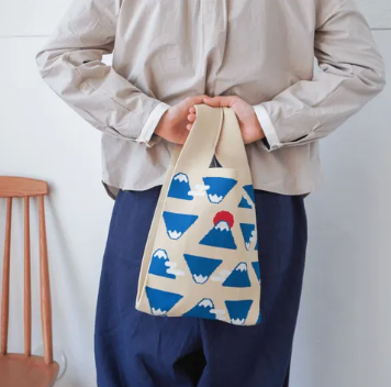 日本富士山針織手提袋 (非日本製)