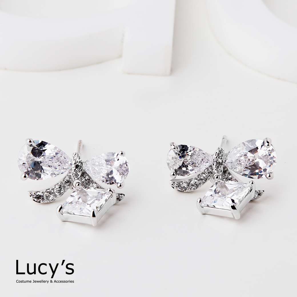 璀璨禮結 耳環 (二色) (122261/122262)