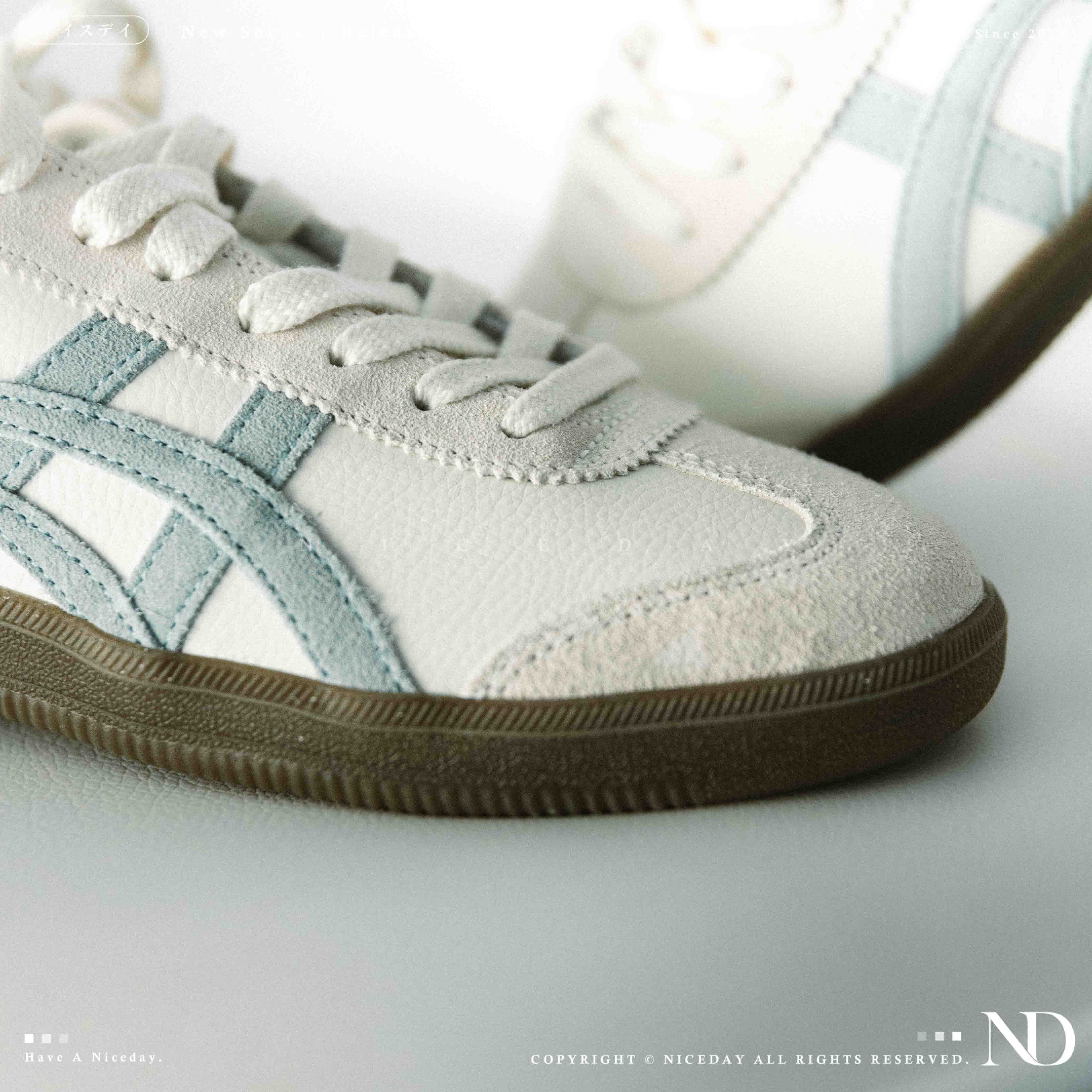 NICEDAY 代購 Onitsuka Tiger Tokuten 鬼塚虎 寶寶藍 淺藍 天藍 奶油白 麂皮 板鞋 1183c086-104