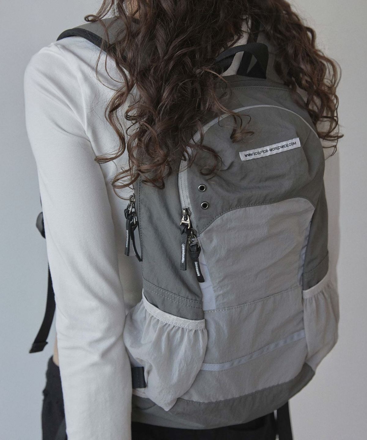SCULPTOR) Geek Slouchy Backpack - 3col