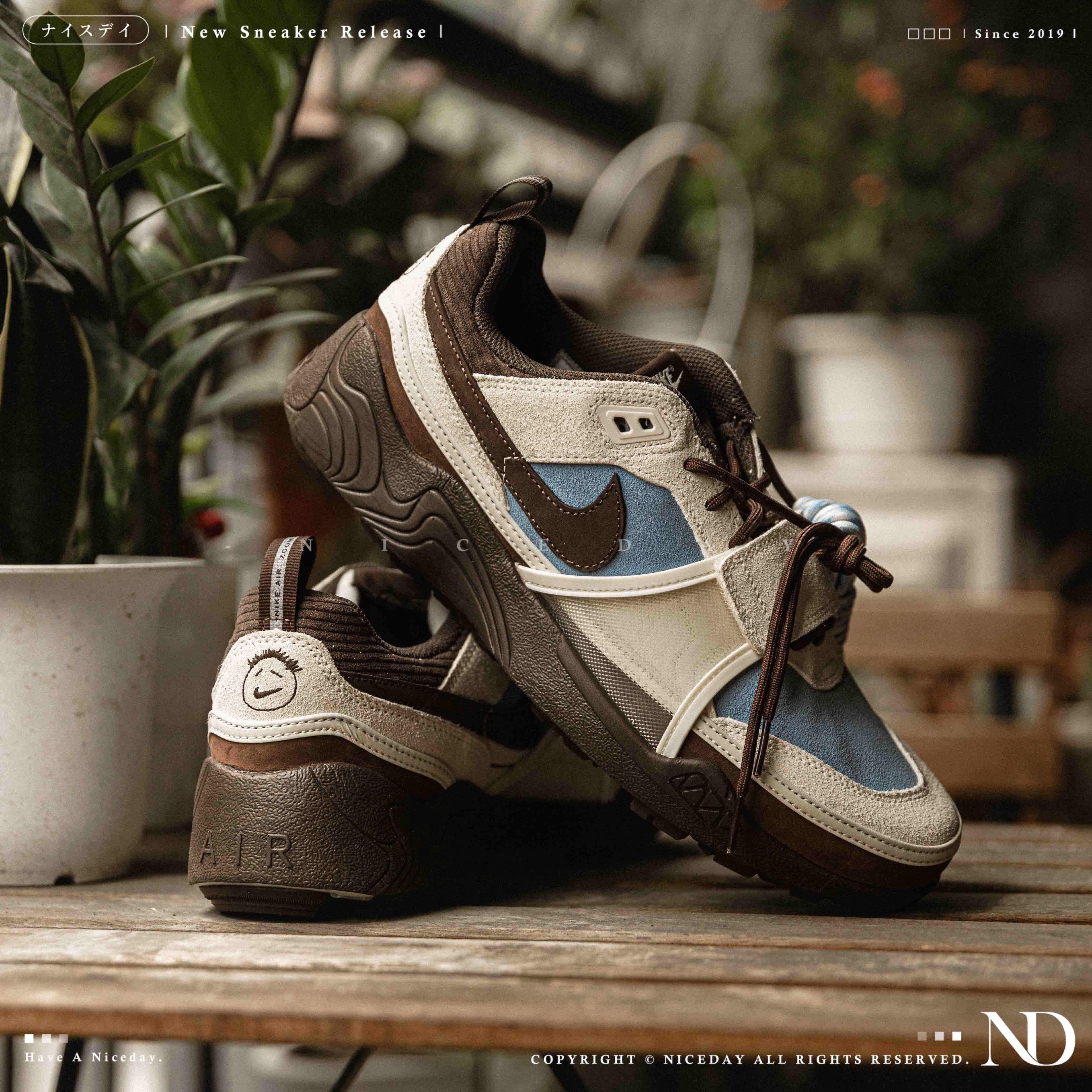 NICEDAY 代購 Travis Scott x Nike Zoom Field Jaxx Leche Blue 聯名 摩卡藍 咖啡 藍 麂皮 HQ3072-400