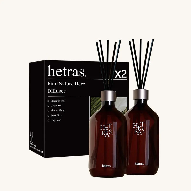 韓國國民香氛品牌 Hetras - 室內香氛擴香瓶 500ml (2支/套)