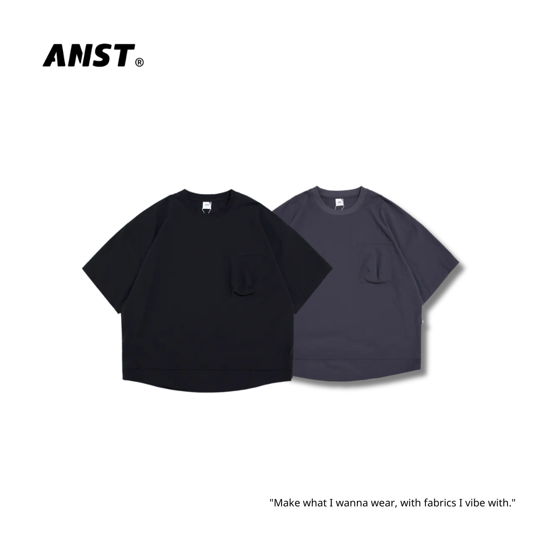 "現貨" ANST 側拉鍊層次短T