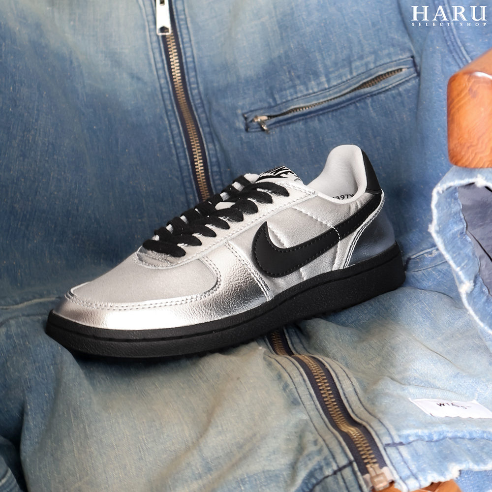 Nike FIELD GENERAL 銀色 黑鉤 銀黑 低筒 耐磨 休閒女鞋 HQ7397-001