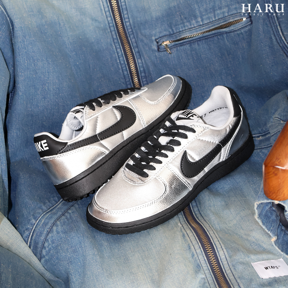 Nike FIELD GENERAL 銀色 黑鉤 銀黑 低筒 耐磨 休閒女鞋 HQ7397-001