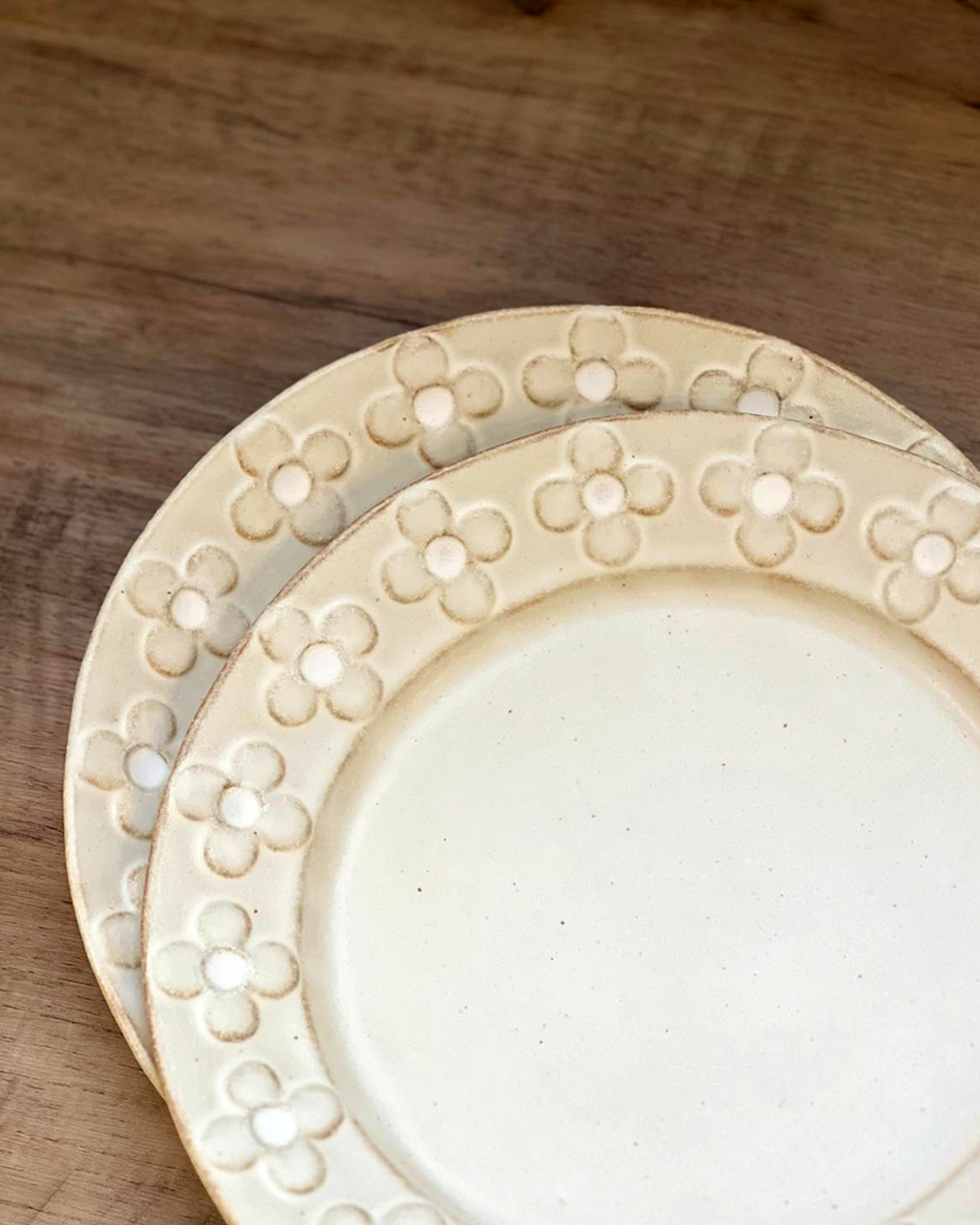 Mashiko ware Flower Petal 22cm Plate｜Wakasama