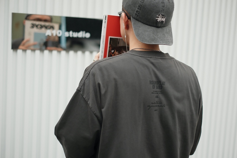 UNBENT 夾標 Echo Nature 做舊工藝Logo Tee