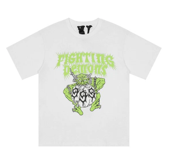 Juice Wrld x Vlone Fighting Demons Tee - White/Green