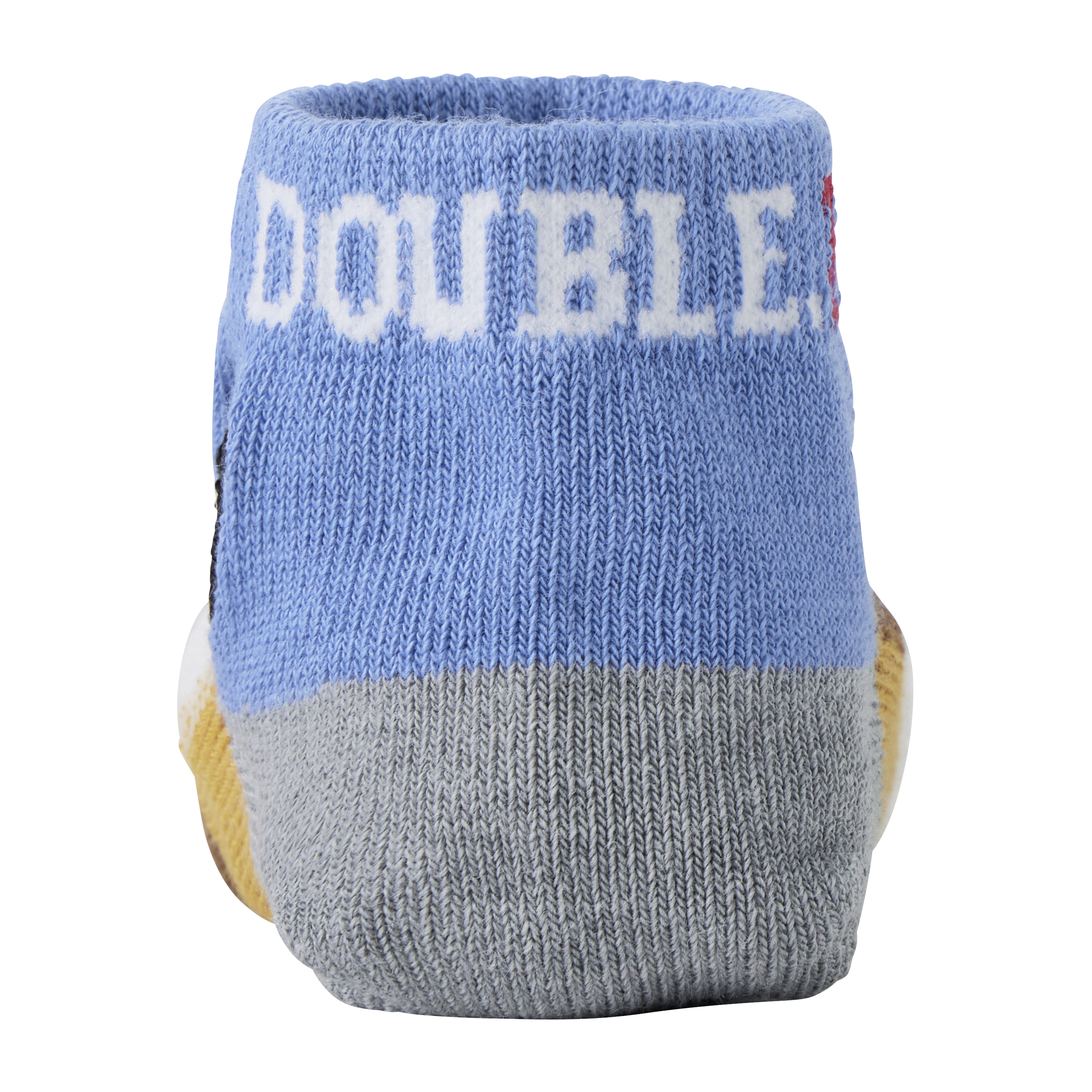 DOUBLE_B B君COOLMAX®吸汗速乾拼色短襪-藍