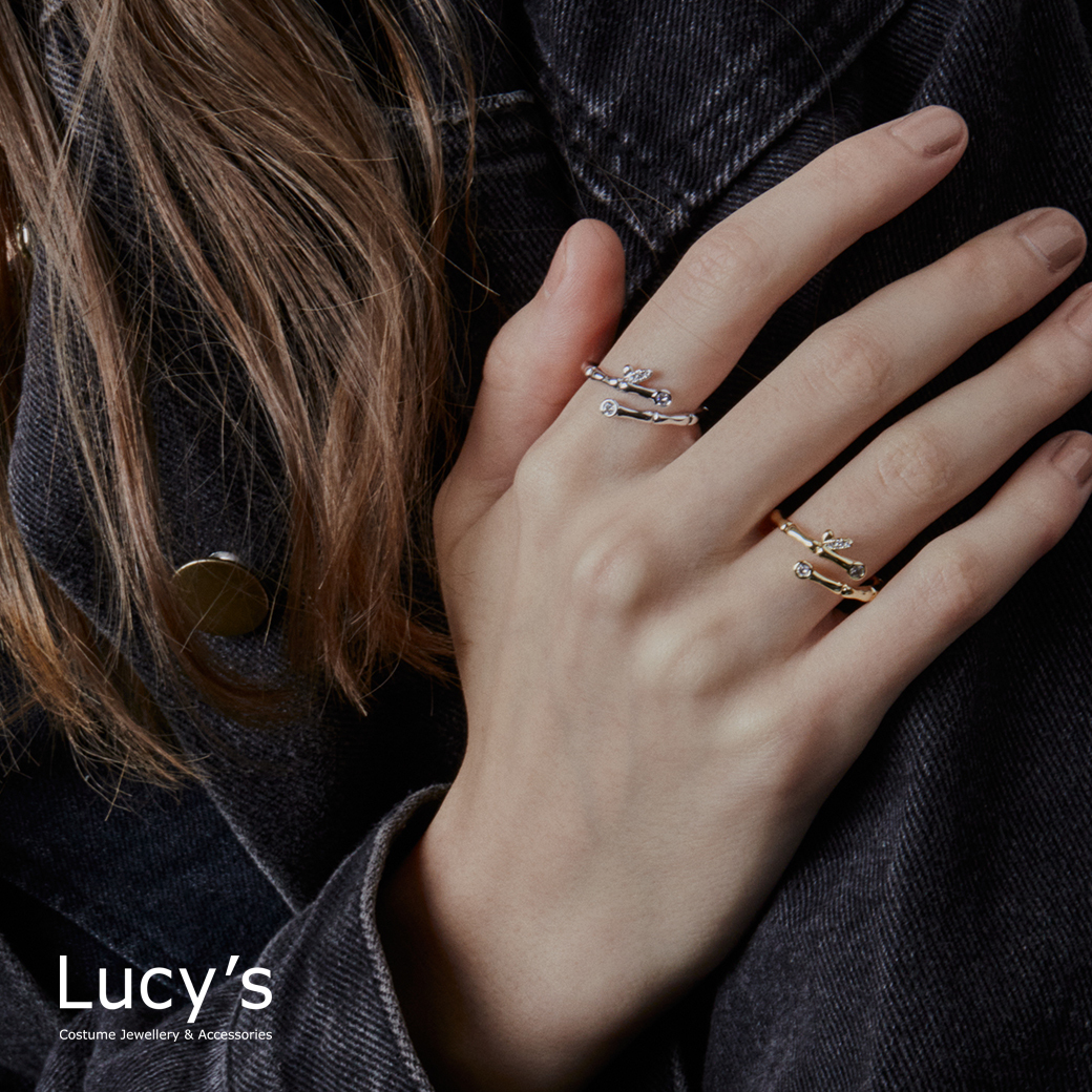 枝枒光點 開口戒 (二色) (123760/123761)