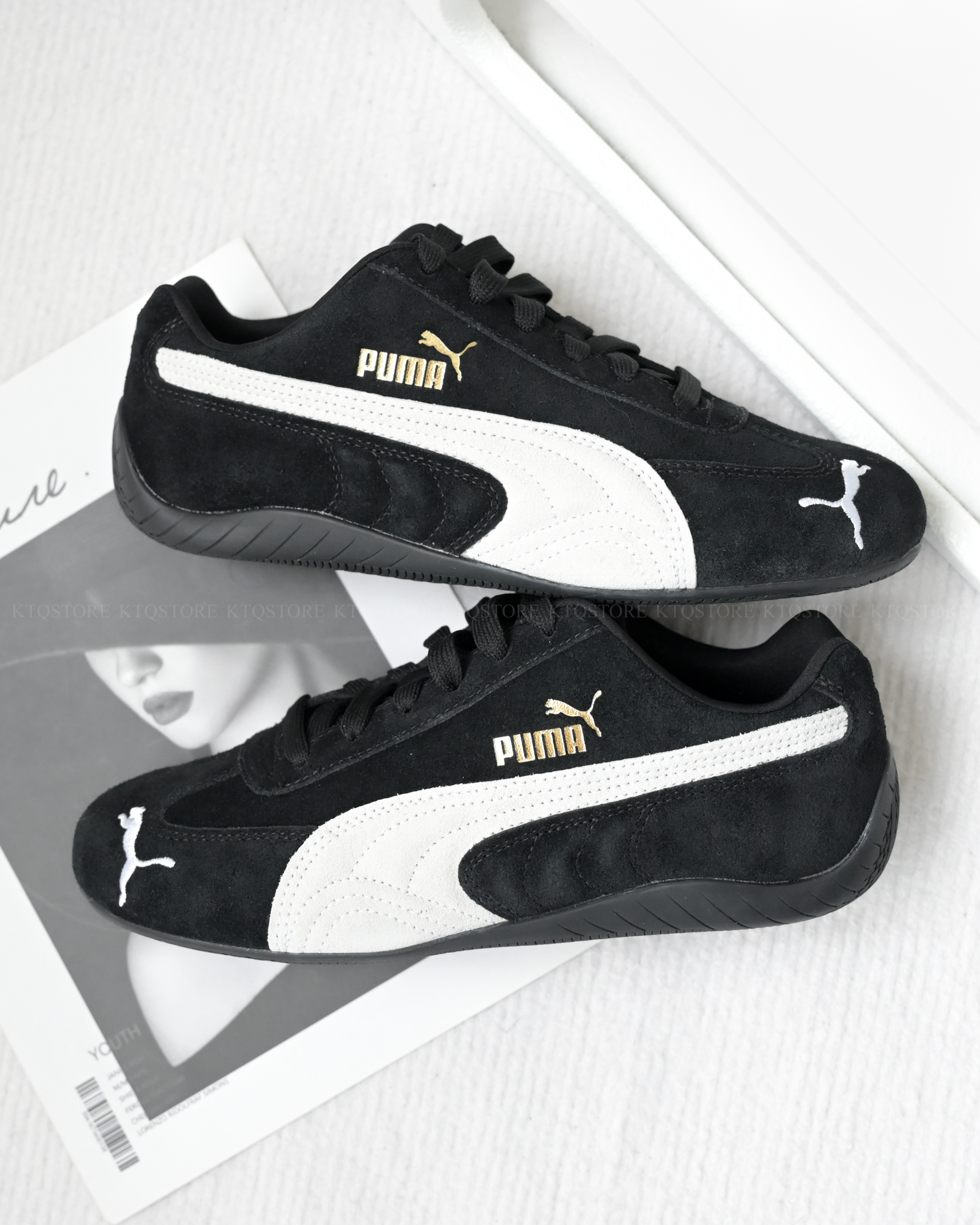KTQ STORE ‧ PUMA Speedcat OG 黑白復古賽車鞋 398846-01