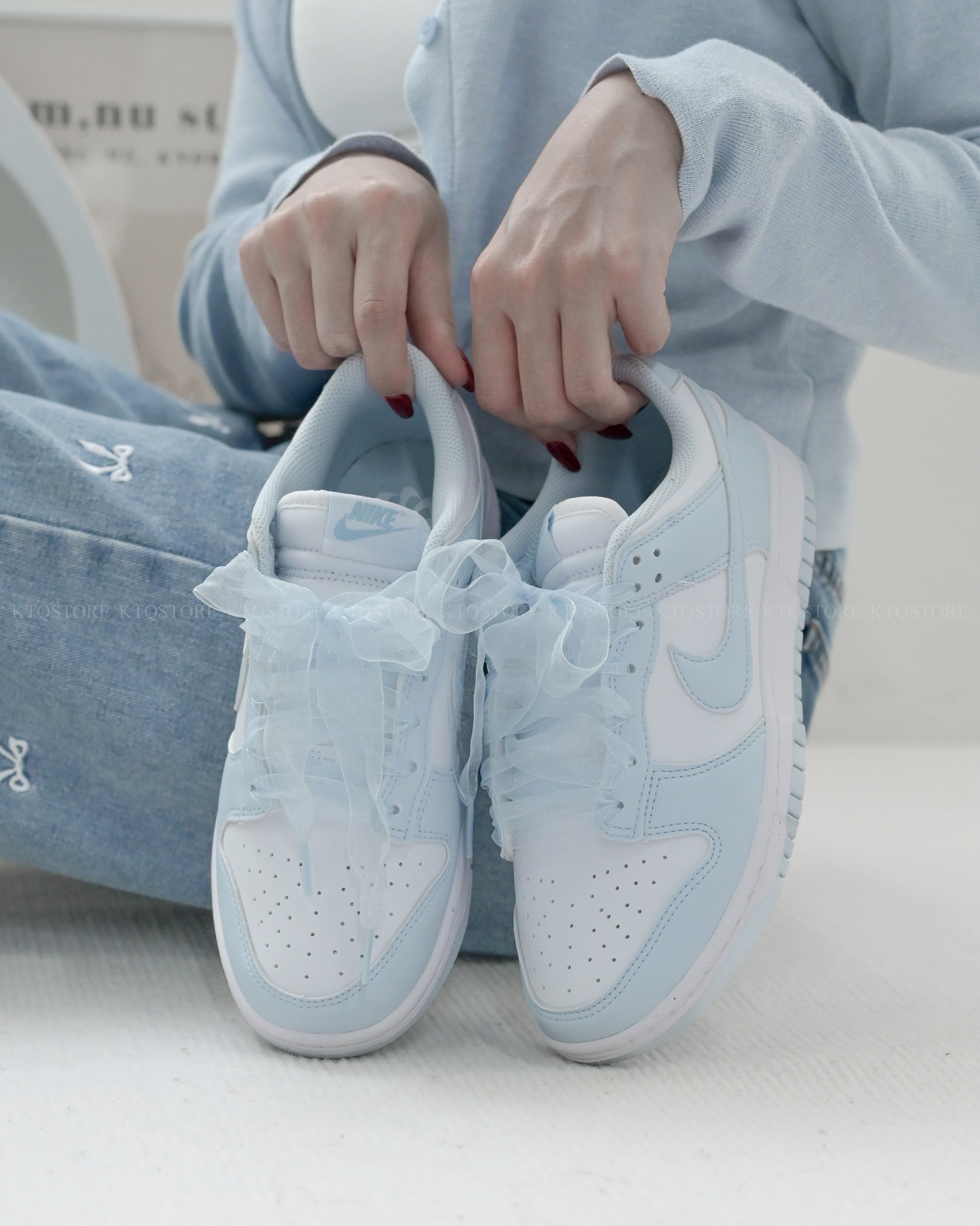 KTQ STORE ‧  Nike Dunk Low Next Nature "White Blue Tint" 冰川藍 IB7311-100