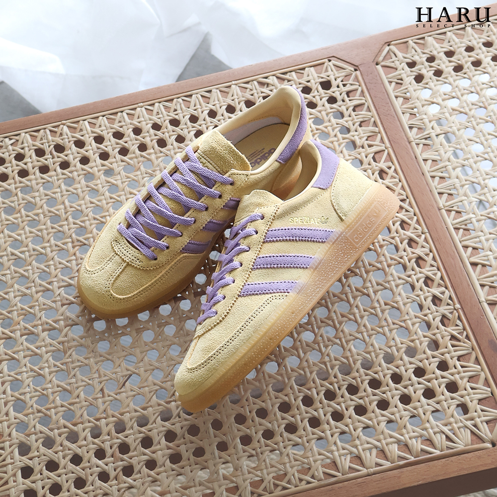 adidas Originals Handball Spezial 香芋奶黃 黃紫麂皮 運動休閒鞋 女鞋 JR3617