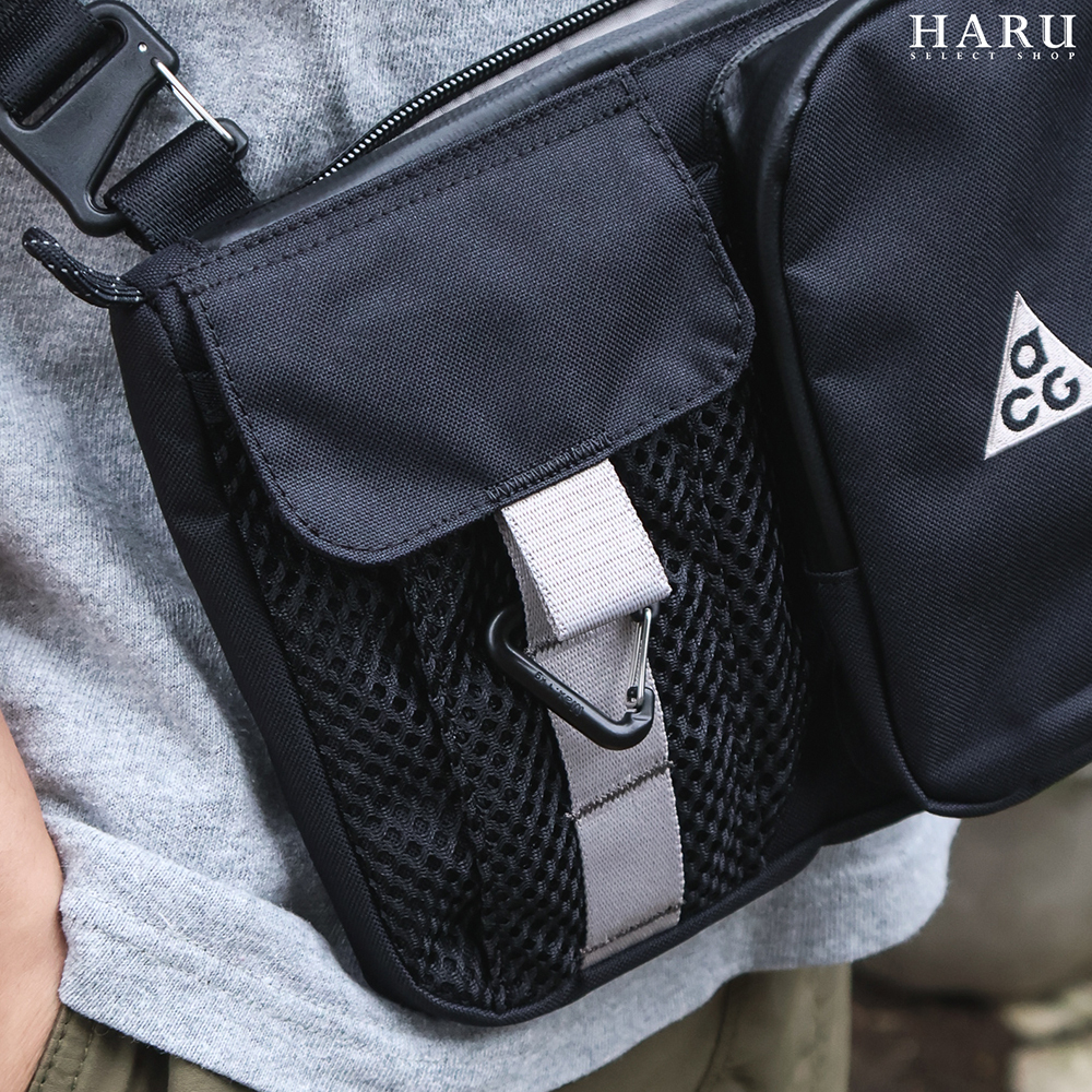 NIKE ACG DAYMAX CROSSBODY 黑色 工裝 肩背包 內夾層側背包 小包 HJ8180-010