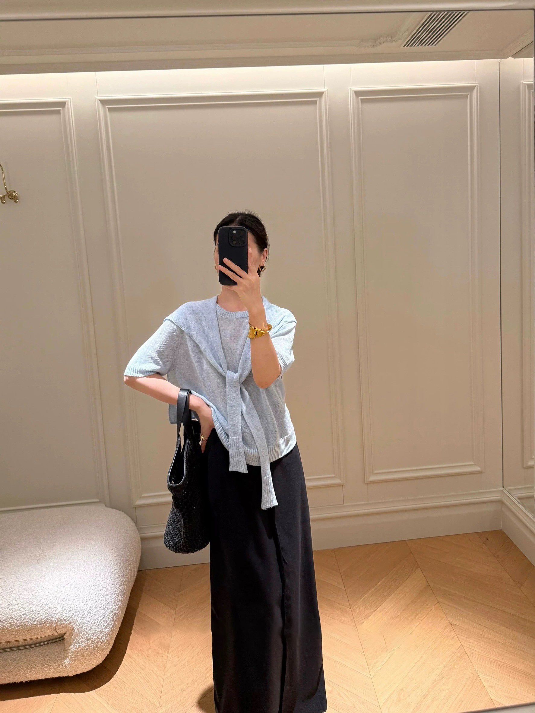 糖果色系圓領針織上衣+披肩SET-S-M / 3色 (Elegant & Love)